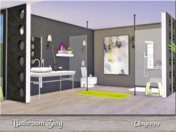 Sims 4 Bathroom Zing by ung999 at TSR