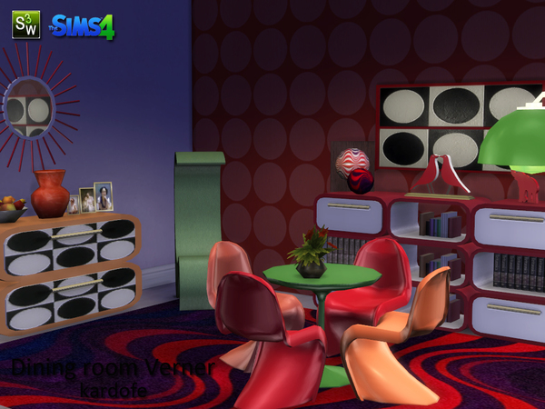 Sims 4 Verner dining room by Kardofe at TSR