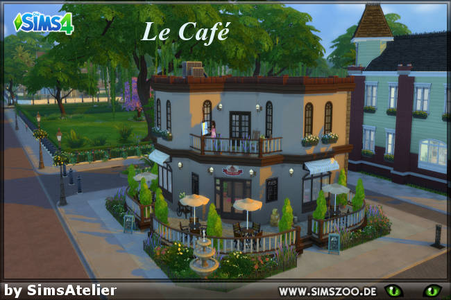 Sims 4 Le Cafe by SimsAtelier at Blacky’s Sims Zoo
