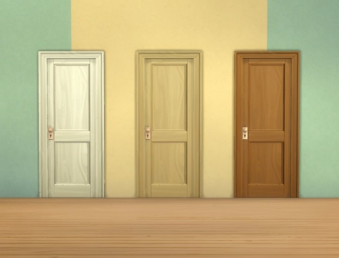 Sims 4 Two panel doors by plasticbox at Mod The Sims