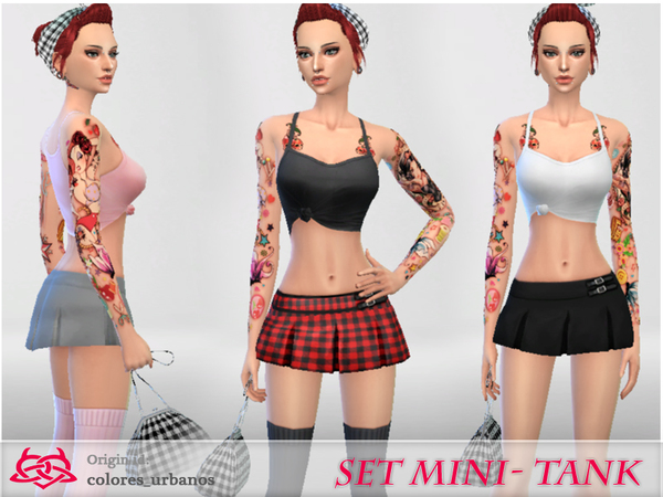 Sims 4 Set mini tank by Colores Urbanos at TSR