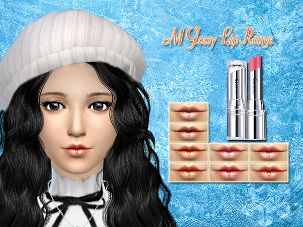 Sims 4 M Glossy Lip Rouge by SakuraPhan at TSR