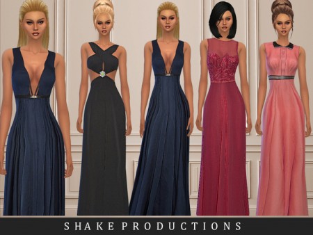 Gown Set 22 by ShakeProductions at TSR » Sims 4 Updates