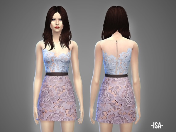 Sims 4 Isa dress by April at TSR