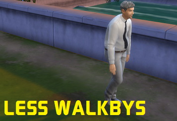 Sims 4 Less Walkbys by simmythesim at Mod The Sims