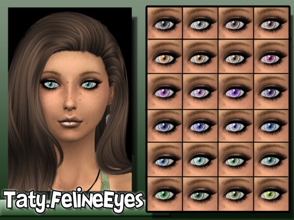 Sims 4 Feline Eyes by Taty at TSR