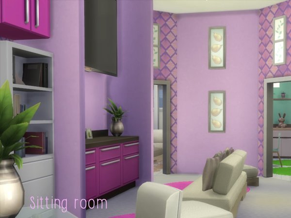 Sims 4 Lovely Lavender home by lenabubbles82 at TSR