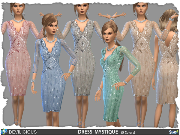 Sims 4 Mystique dress by Devilicious at TSR