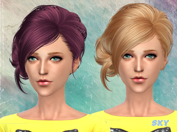 Sims 4 Hair 113 by Skysims at TSR
