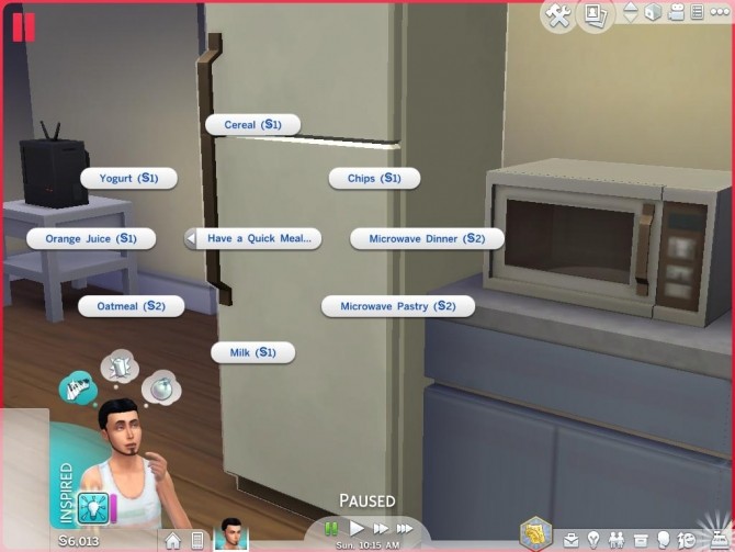 Sims 4 No free snacks v2.0 by newtoongamer at Mod The Sims