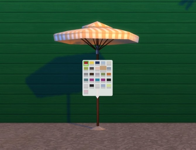 Sims 4 Backyard Umbrella by plasticbox at Mod The Sims