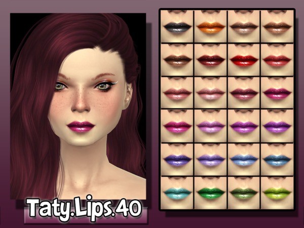 Sims 4 Lips 40 by Taty at TSR