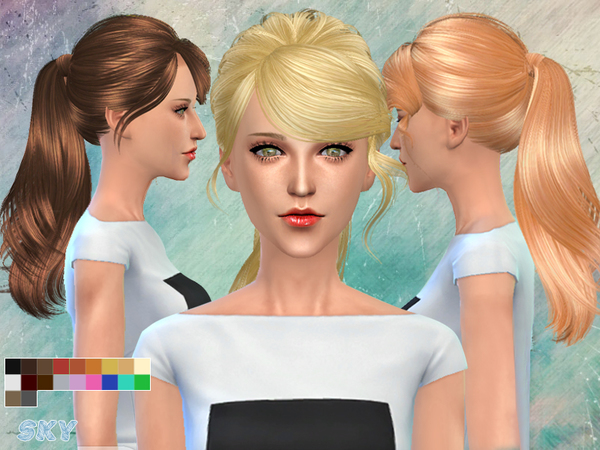 Sims 4 Hair 140 by Skysims at TSR