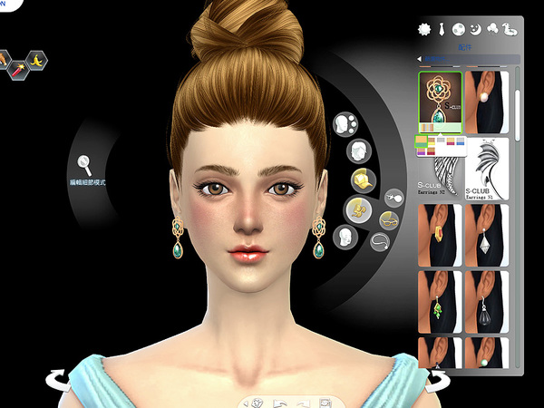 Sims 4 Earrings 03 by S Club LL at TSR