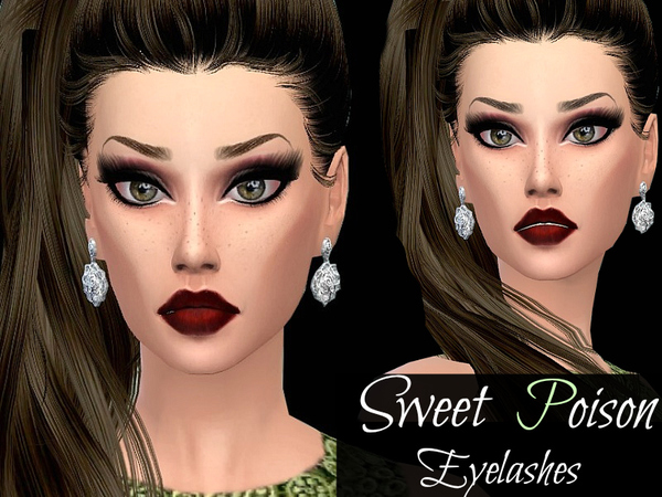 Sims 4 Sweet Poison Eyelashes by Queen BeeXxx21 at TSR