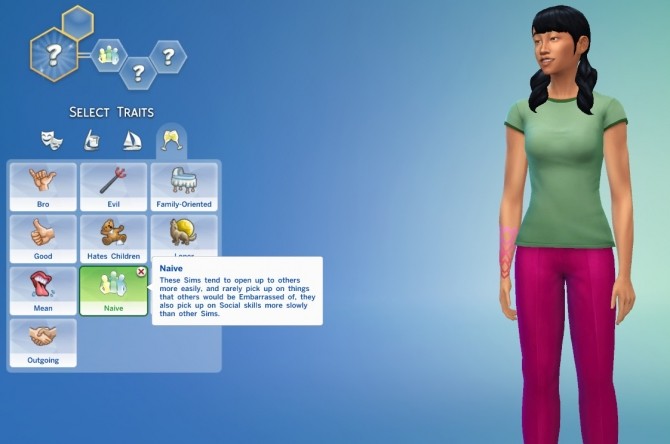 Sims 4 Naive Trait by Thedarkgod at Mod The Sims