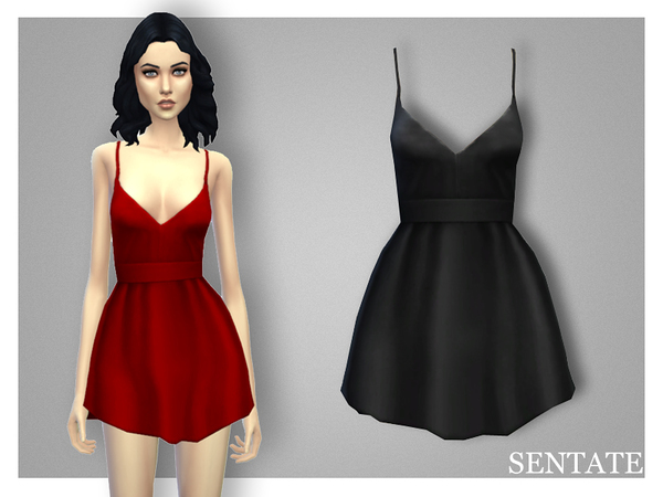 Sims 4 Shove Dress by Sentate at TSR