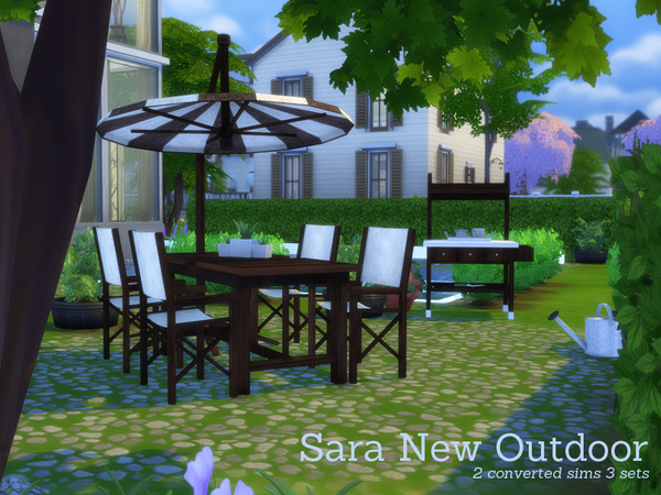 Sims 4 Sara New Outdoor by Angela at TSR