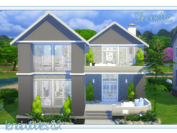 Sims 4 Silhouette home by lenabubbles82 at TSR