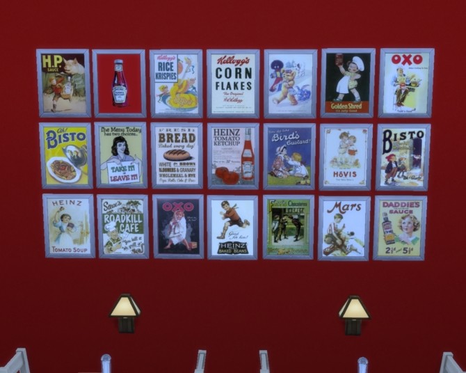 Sims 4 21 Retro Retail/Advert Signs by mojo007 at Mod The Sims