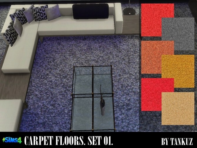 Sims 4 Carpet Floors Set 01 at Tankuz Sims4