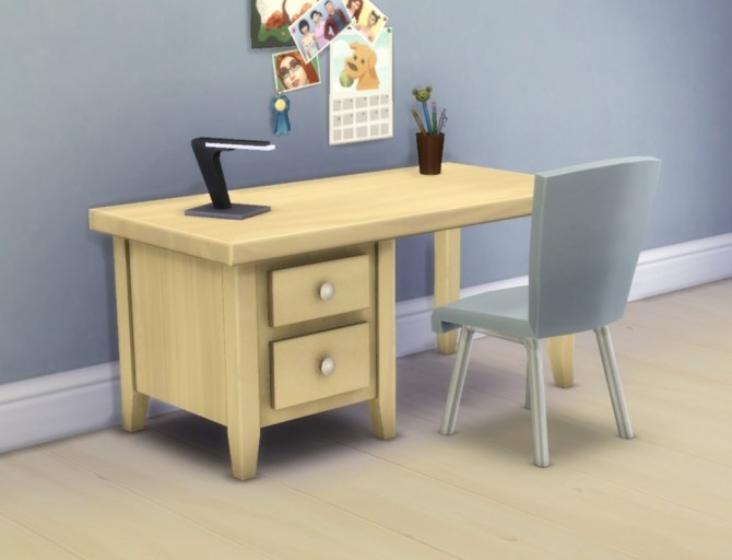 Sims 4 Boring Desk by plasticbox at Mod The Sims
