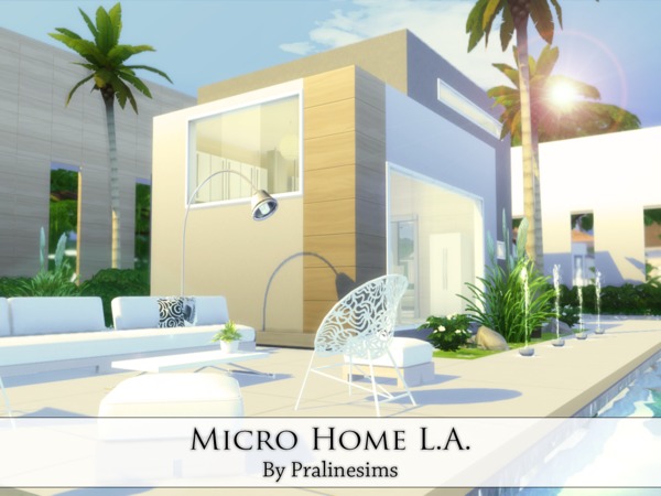 Sims 4 Micro Home L.A. by Pralinesims at TSR