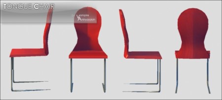 Tongue Chair by Vampire_aninyosaloh at Mod The Sims