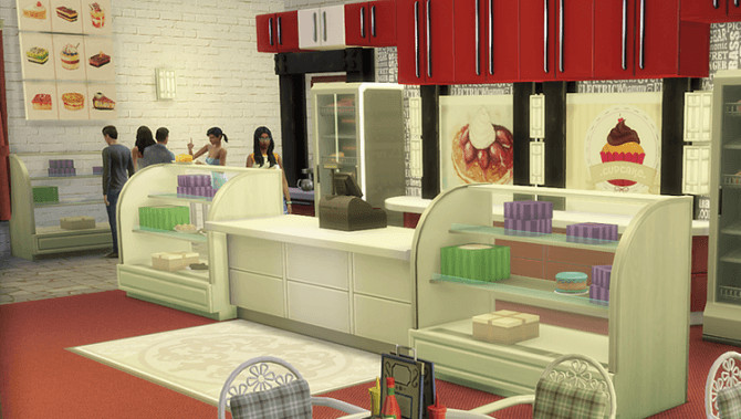 Sims 4 Decoration for sweet shop at OleSims