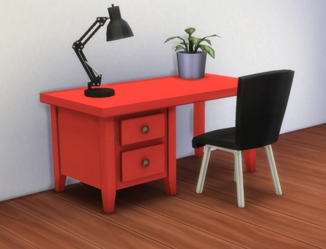 Sims 4 Boring Desk by plasticbox at Mod The Sims