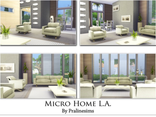 Sims 4 Micro Home L.A. by Pralinesims at TSR
