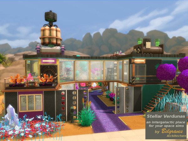 Sims 4 Stellar Verdunas house by Leander Belgraves at TSR