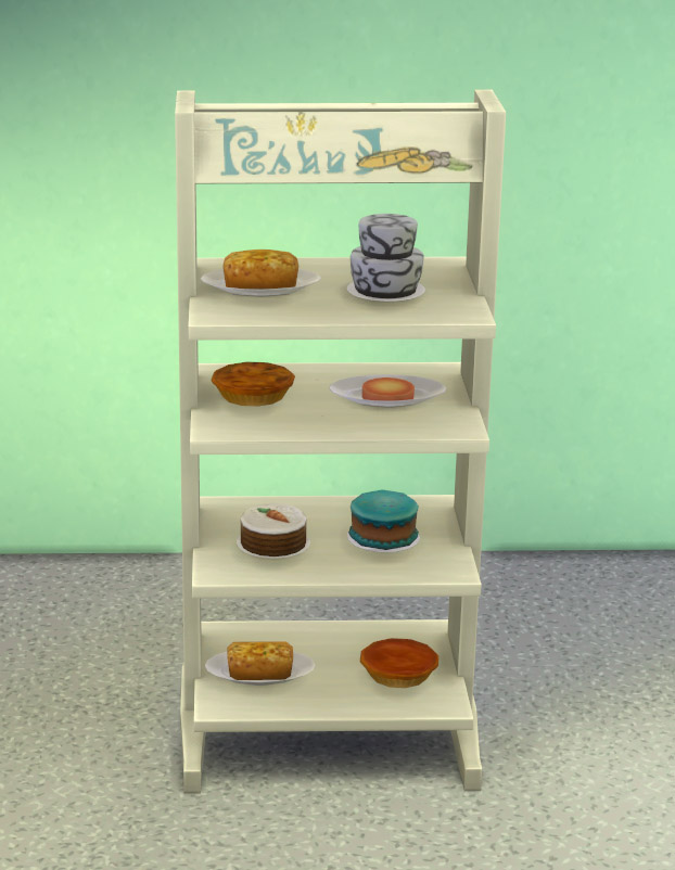 Sims 4 Decluttered Tower of Treats Display Shelves by IgnorantBliss at Mod The Sims