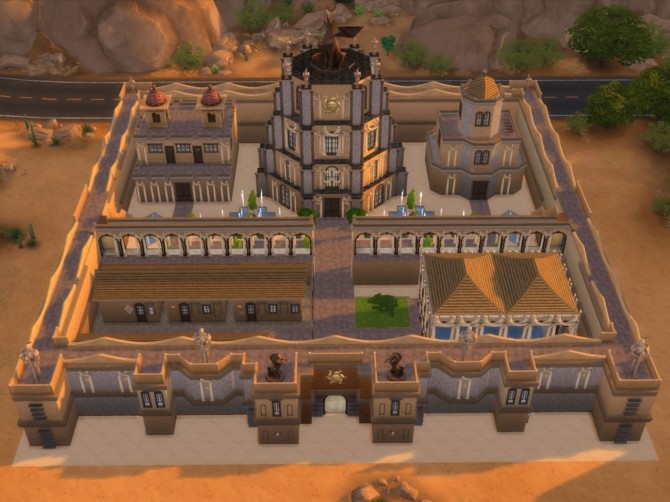 Sims 4 Game of Thrones Qarth City castle by sim4fun at Mod The Sims