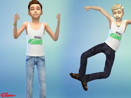 Little skinny jeans by Clover at The Sims Lover » Sims 4 Updates