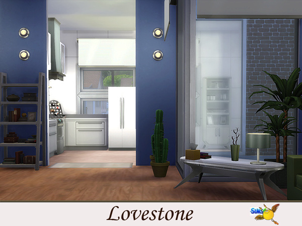 Sims 4 LoveStone house by Evi at TSR