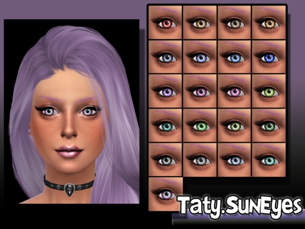 Sims 4 Sun Eyes by Taty at TSR