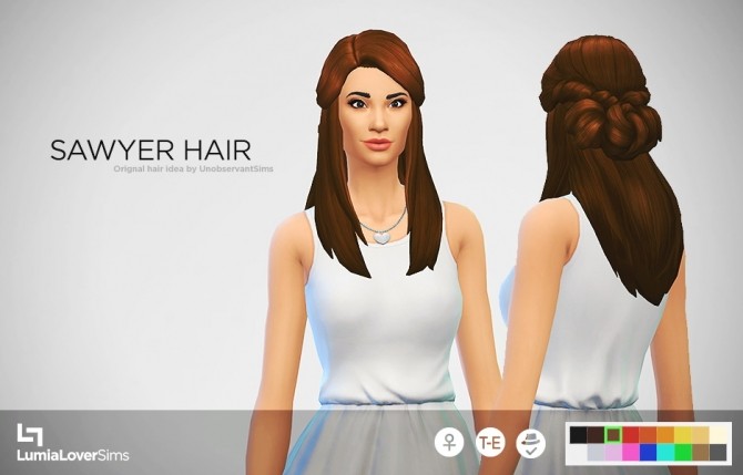 Sims 4 Sawyer hair at LumiaLover Sims