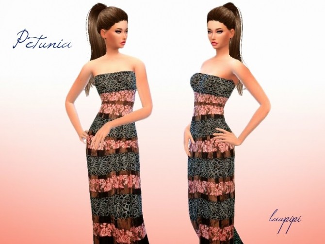 Sims 4 Petunia dress at Laupipi