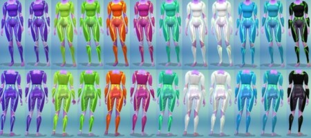 12 Female Alien Armor Recolors at The Simsperience