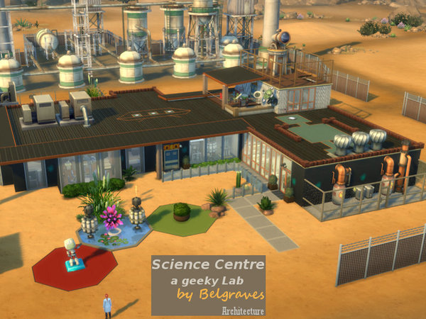 Sims 4 Science Centre by Leander Belgraves at TSR