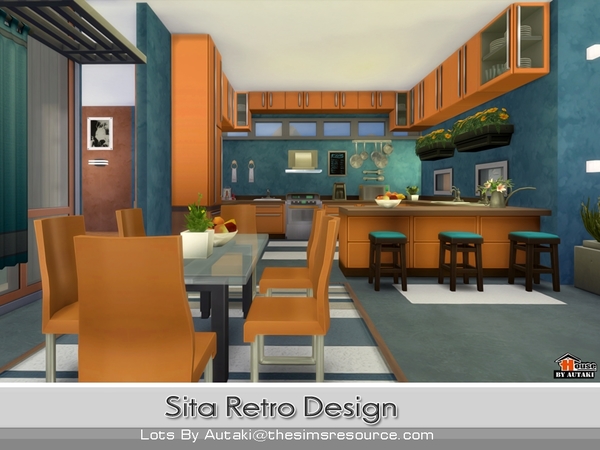Sims 4 Sita Retro Design by autaki at TSR