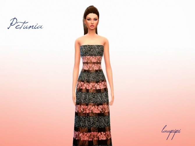 Sims 4 Petunia dress at Laupipi