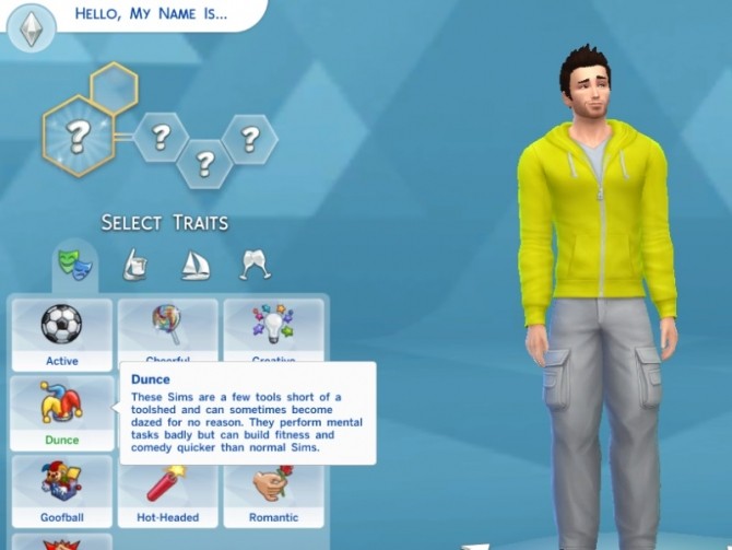 Sims 4 The Dunce Trait by conka2000 at Mod The Sims