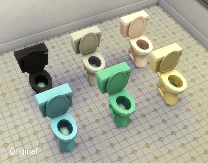 Sims 4 Toilet texture overrides by plasticbox at Mod The Sims