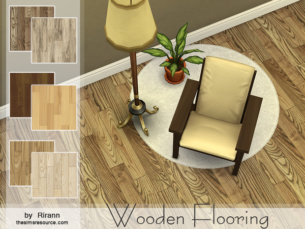 Sims 4 Wooden Flooring by Rirann at TSR