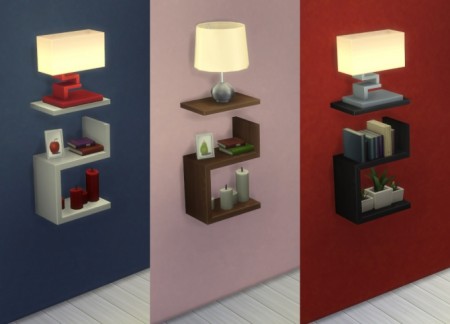 Intellectual Illusion Wall Shelf by IgnorantBliss at Mod The Sims