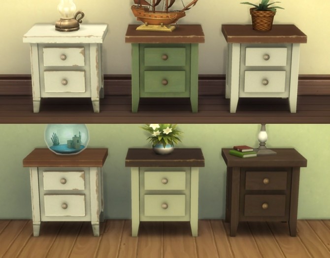 Sims 4 Boring Nightstand by plasticbox at Mod The Sims