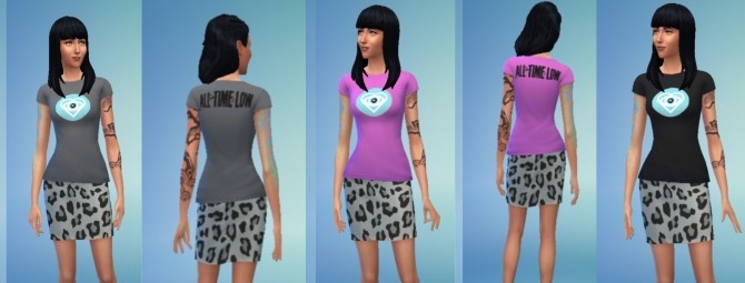 Sims 4 Future Hearts Shirts by SteveKareha at Mod The Sims