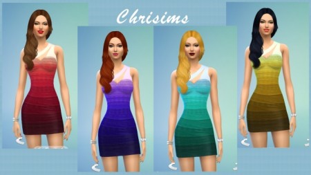 Banded Dress by Chrisims at Mod The Sims